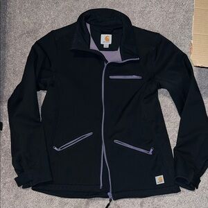 Carhartt Black Jacket with Lavender Details